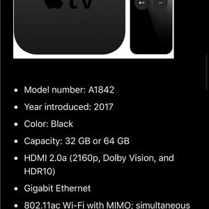 APPLE 4K 1st generation.